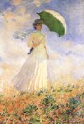 Claude Monet Study of Figure Outdoors oil